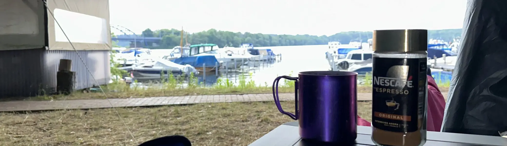 Romantischer geht es nicht - Zelten in der ersten Reihe | © Miriam Link