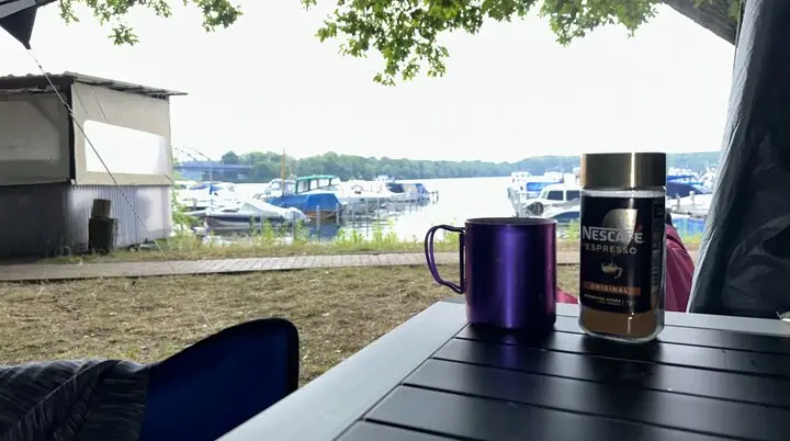 Romantischer geht es nicht - Zelten in der ersten Reihe | © Miriam Link