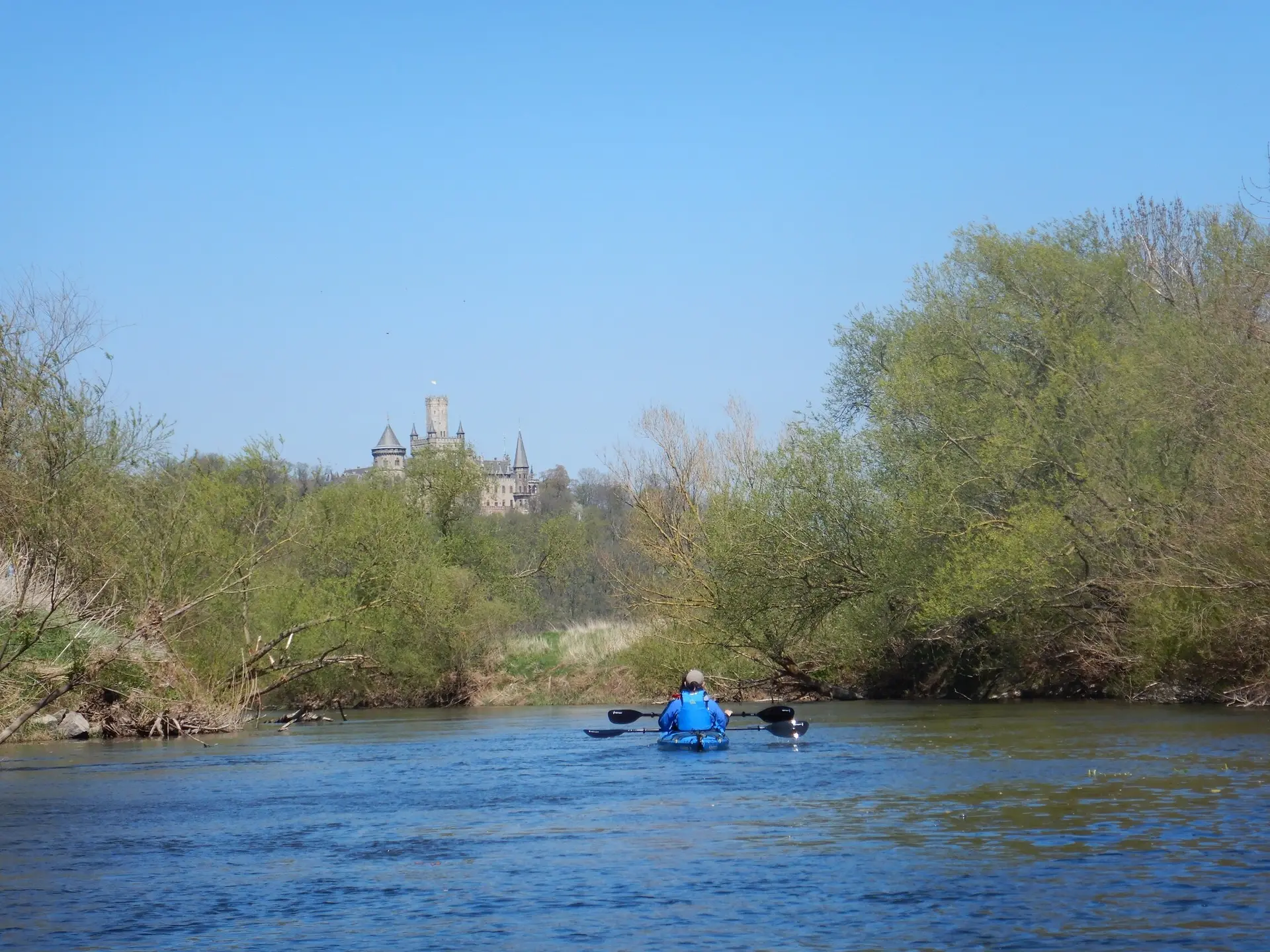      Die Marienburg kommt näher  | © Kanugruppe